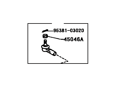 1982 Toyota Pickup Tie Rod End - 45046-39106