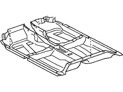 Toyota 58510-02160-C0 Carpet Assy, Front Floor, Front