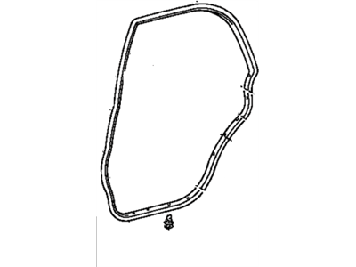 2001 Toyota Corolla Weather Strip - 67871-02040