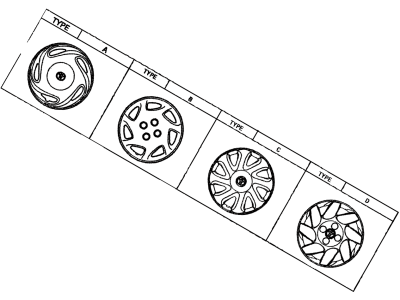 Toyota 42621-AB030 Wheel Cap