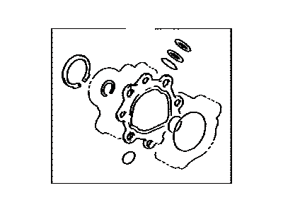 Toyota 04446-02030 Gasket Kit, Power Steering Pump