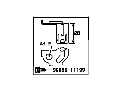 Toyota 82715-02050 Bracket, Wiring HARN