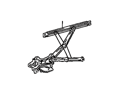 Toyota 69801-02040 Regulator Sub-Assy, Front Door Window, RH