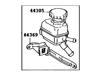 1999 Toyota Corolla Power Steering Reservoir - 44360-02020