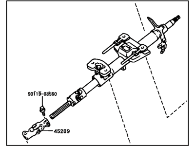 Toyota 45200-02091 Post Assembly, Steering