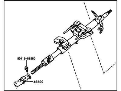 Toyota 45200-02080 Post Assembly, Steering