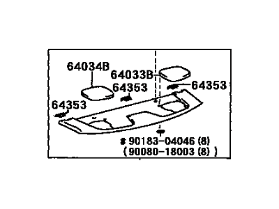 Toyota 64330-02190-C0 Panel Assy, Package Tray Trim