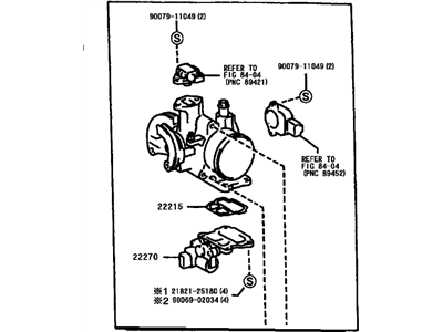 Toyota Corolla Throttle Body - 22210-22090