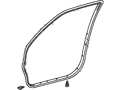 Toyota 67861-02070 Weatherstrip, Front Door, RH