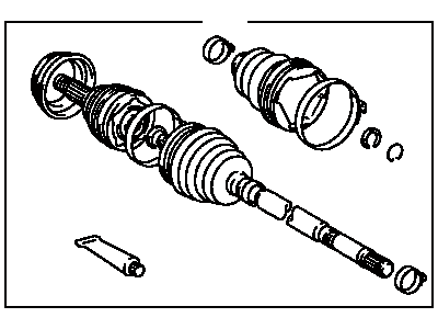 Toyota 43460-09251 Shaft Assembly Front Drive Outboard Joint Right