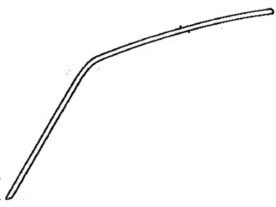 Toyota 75551-02050 Moulding, Roof Drip Side Finish, RH