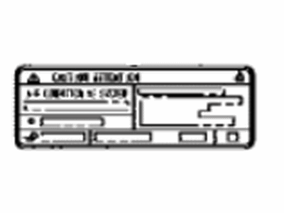 Toyota 88723-F4031 Label, Cooler SERVIC