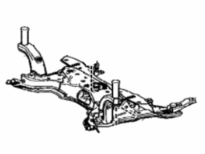 thumbnail image 2 of RD-autoparts Front Crossmember Subframe For Toyota C-HR CHR 2018-2022 – Steel, Black, Direct Fit 2 of 5
