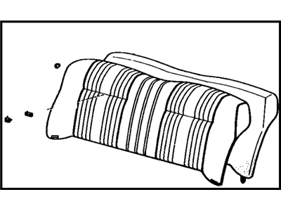 Toyota 71480-20500-01 Back Assembly, Rear Seat