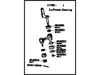 Toyota 45490-29145 Arm Assy, Steering Idler