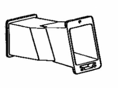 Toyota 55810-20060 Duct Assembly, Side VENTILATOR, LH