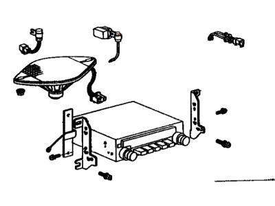 Toyota 86012-29045 Parts Set, Radio Setting