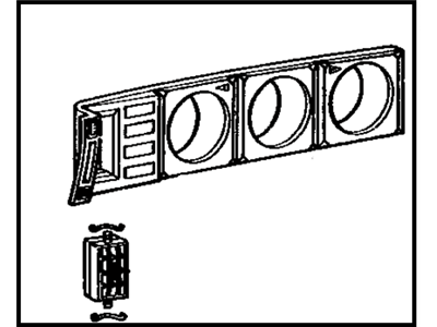 Toyota 55410-20310 Panel Sub-Assembly, Instrument Cluster Finish