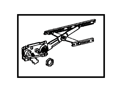 Toyota 69802-20060 Regulator Sub-Assy, Front Door Window, LH