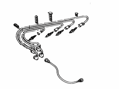 Toyota 90919-21003 Cord Set, Coil & Spark, W/Resistive