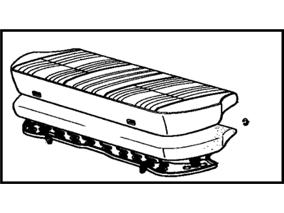 Toyota 71460-20510-06 Cushion Assembly, Rear Seat