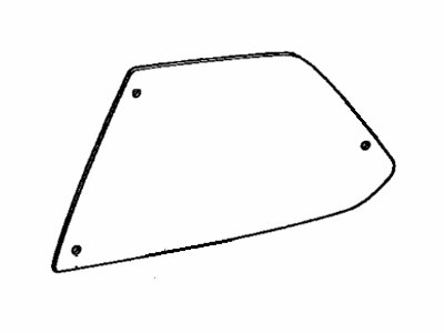 Toyota 62711-21020 Glass, Quarter Window, RH