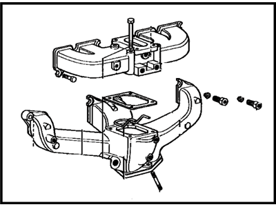 1975 Toyota Corona Exhaust Manifold - 17110-34050