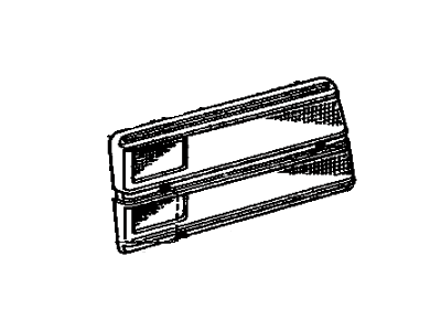 Toyota 81551-20250 Lens, Rear Combination Lamp, RH