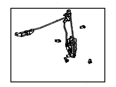 1976 Toyota Corona Door Lock - 69310-20050