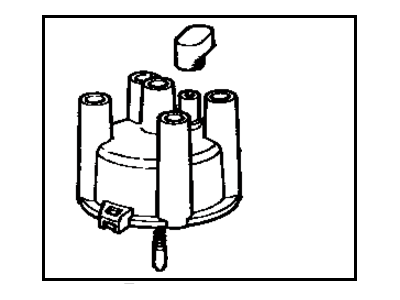 Toyota 19101-33012 Cap Sub-Assy, Distributor