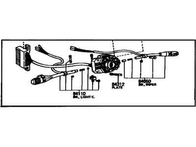 1975 Toyota Corona Turn Signal Switch - 84310-20200