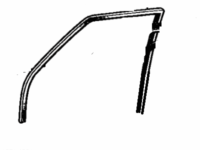 Toyota 68141-20040 Run, Front Door Glass