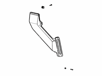 Toyota 62903-91601 Duct Assembly, Roof Side Vent, LH