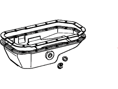 1976 Toyota Corona Oil Pan - 12101-39115