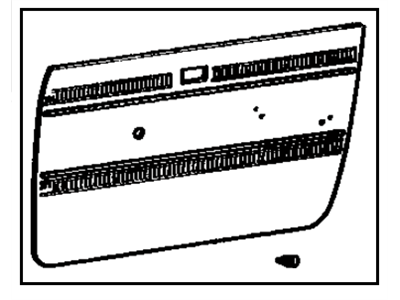 Toyota 67610-20360-06 Board Sub-Assembly, Front Door Trim, RH