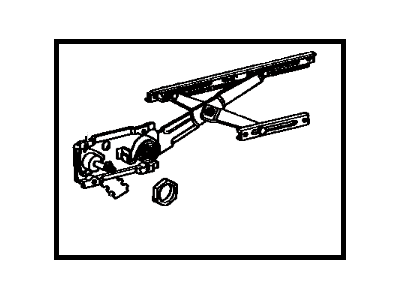 Toyota 69801-20081 Regulator Sub-Assembly, Front Door Window, RH