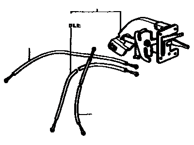 Toyota 87293-20291 Cable Sub-Assy, Defrost Control