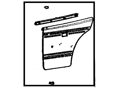 Toyota 67640-20310-06 Board Sub-Assembly, Rear Door Trim, LH