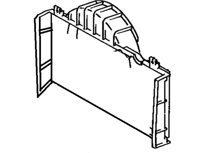 Toyota Cressida Fan Shroud - 16711-41080