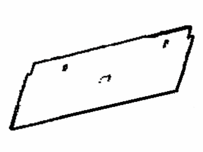Toyota 64271-22080 Board, Room Partition