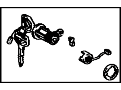 Toyota 69051-22161 Cylinder & Key Set, Door Lock, RH