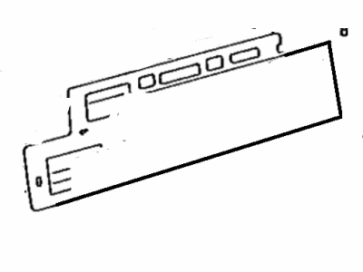 Toyota 83133-22630 Plate, Combination Meter