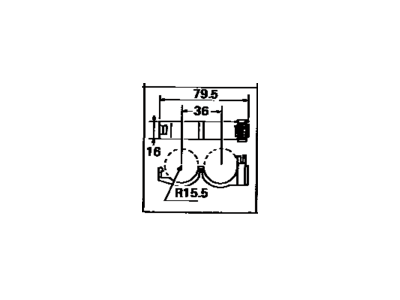 Toyota 82711-30380 Clamp, Wiring HARNES