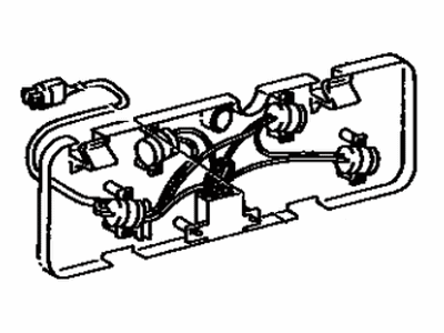 Toyota 81555-23200 Socket & Wire Sub-Assy, Rear Combination Lamp, LH
