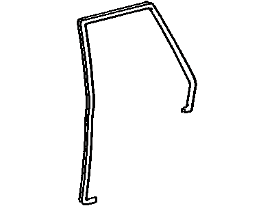 Toyota 62332-22010-15 Weatherstrip, Rear Door Opening Trim, LH