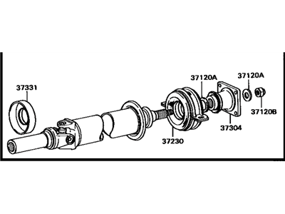 Toyota 37120-22290 Propeller Intermediate Shaft Assembly