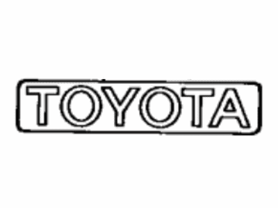 Toyota 75321-22580 Radiator Grille Or Front Panel Name Plate