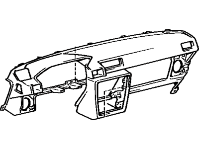 Toyota 55401-22230-12 Safety Pad Sub-Assy, Instrument Panel, Upper