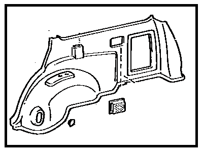 Toyota 64730-23040-05 Board, Quarter Inside Trim, RH