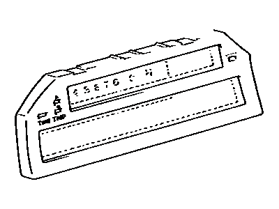 Toyota 83134-2A380 Glass, Combination Meter